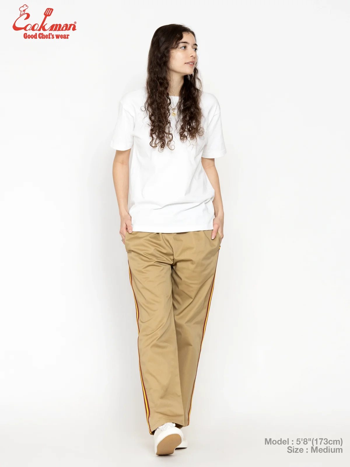 �����եѥ�� Chef Pants Semiwide Wienerschnitzel Side Line Beige