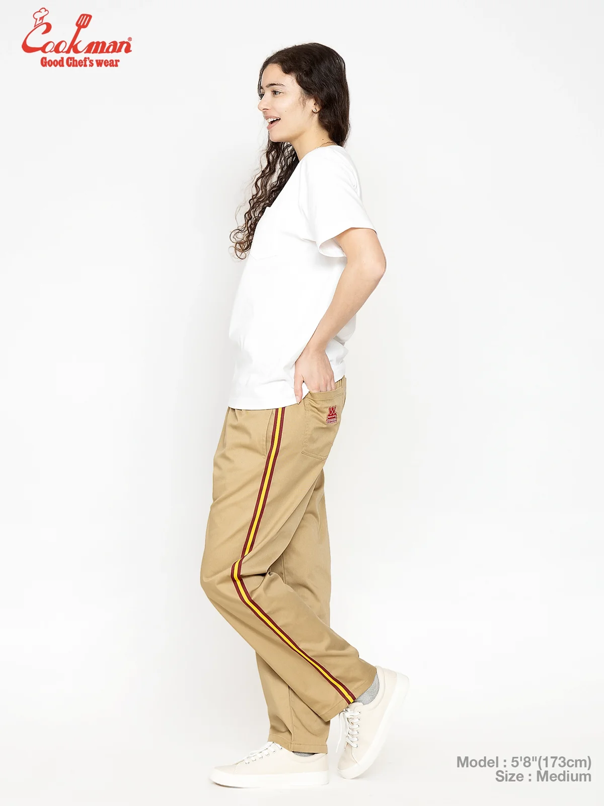 �����եѥ�� Chef Pants Semiwide Wienerschnitzel Side Line Beige