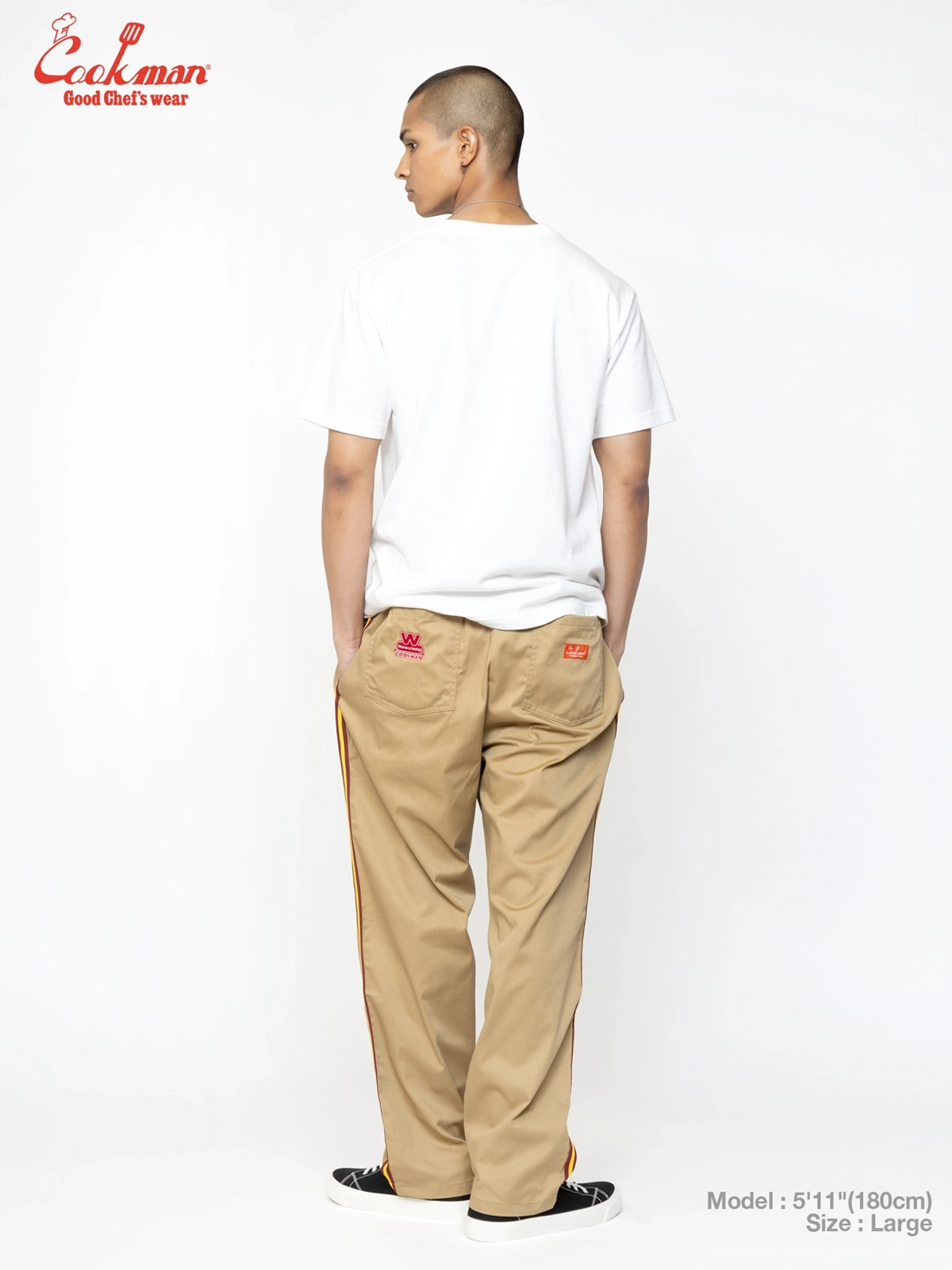 �����եѥ�� Chef Pants Semiwide Wienerschnitzel Side Line Beige