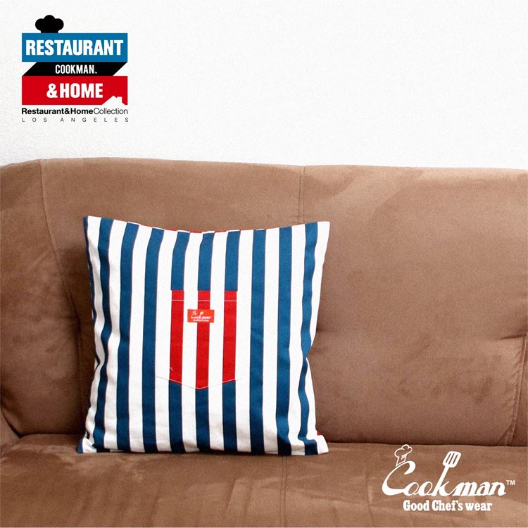 å󥫥С Cushion Pocket Cover Reversible Wide Stripe Navy & Red