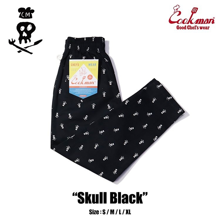 �����եѥ�� Chef Pants Skull Black