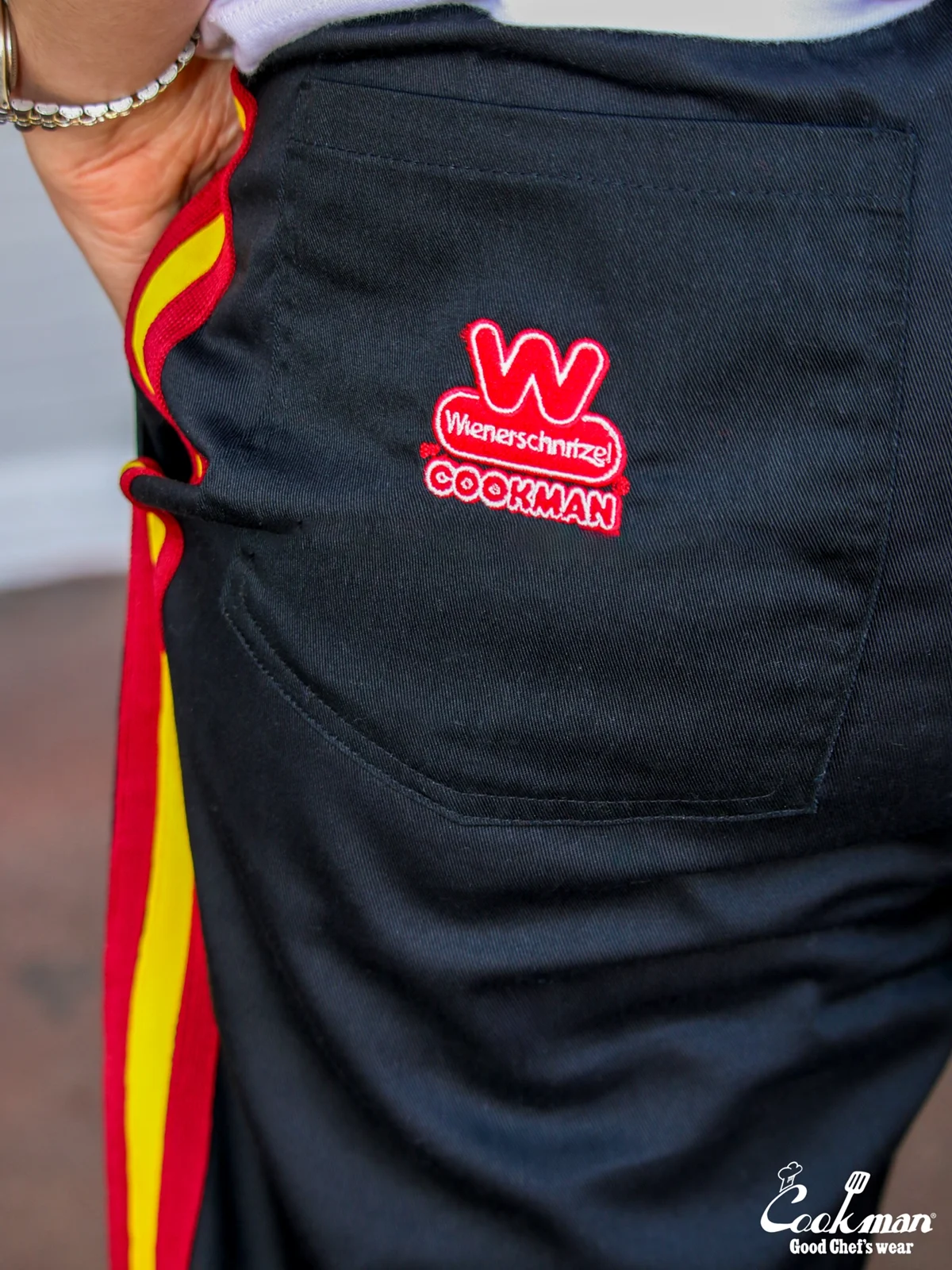 �����եѥ�� Chef Pants Semiwide Wienerschnitzel Side Line Black