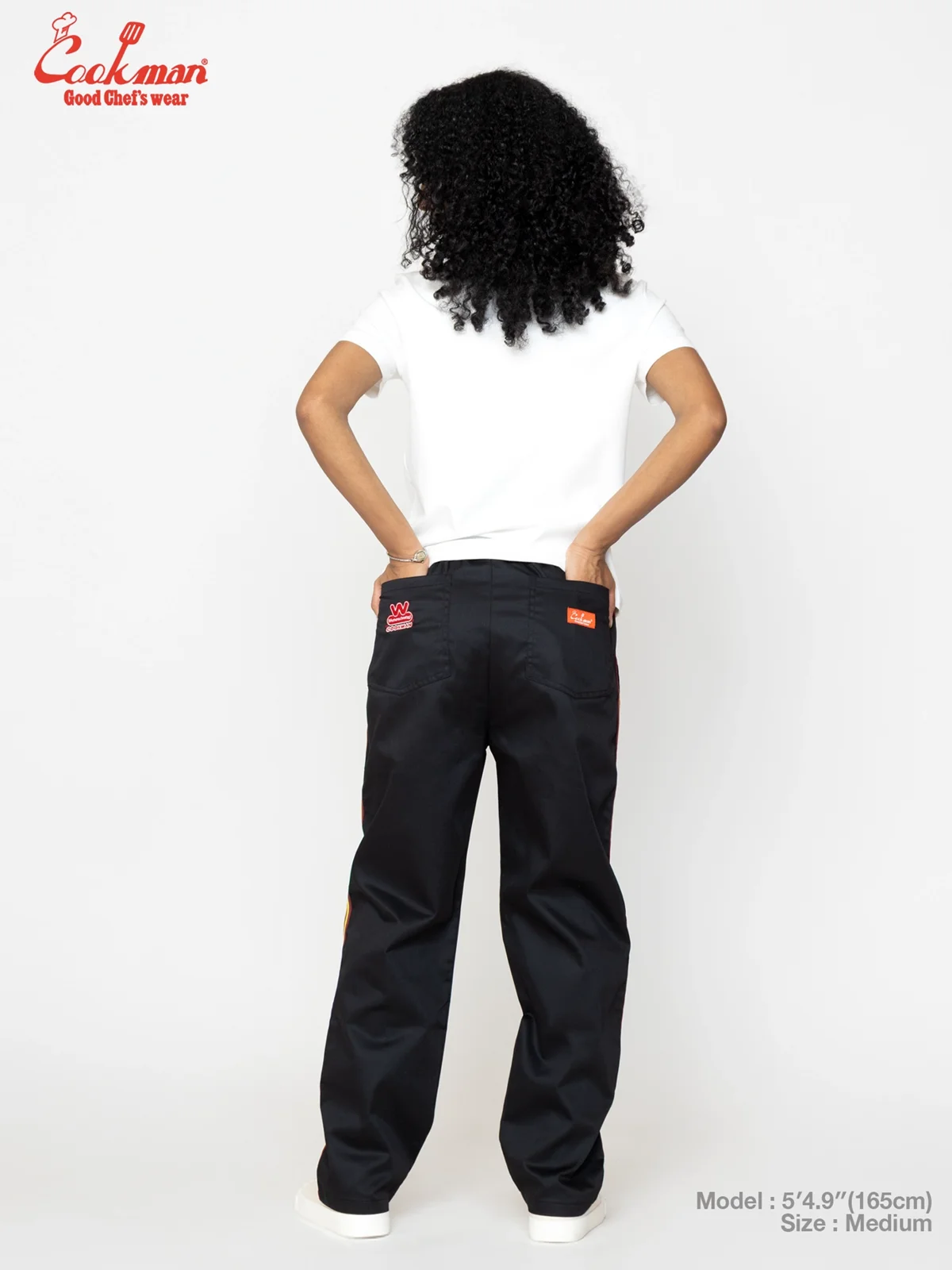 �����եѥ�� Chef Pants Semiwide Wienerschnitzel Side Line Black