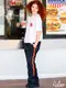�����եѥ�� Chef Pants Semiwide Wienerschnitzel Side Line Black