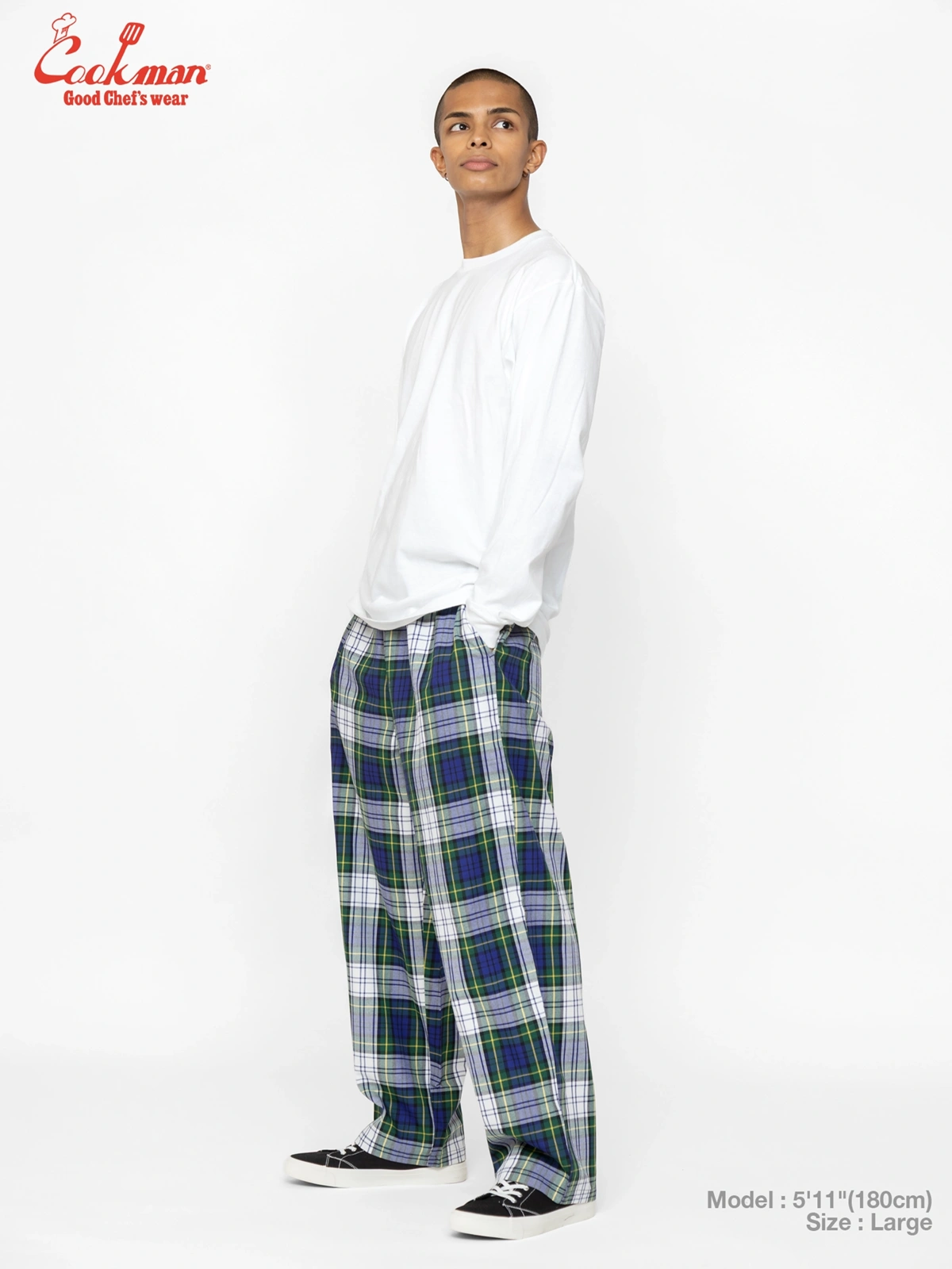 �����եѥ�� Chef Pants High-Wide Dress Gordon Check