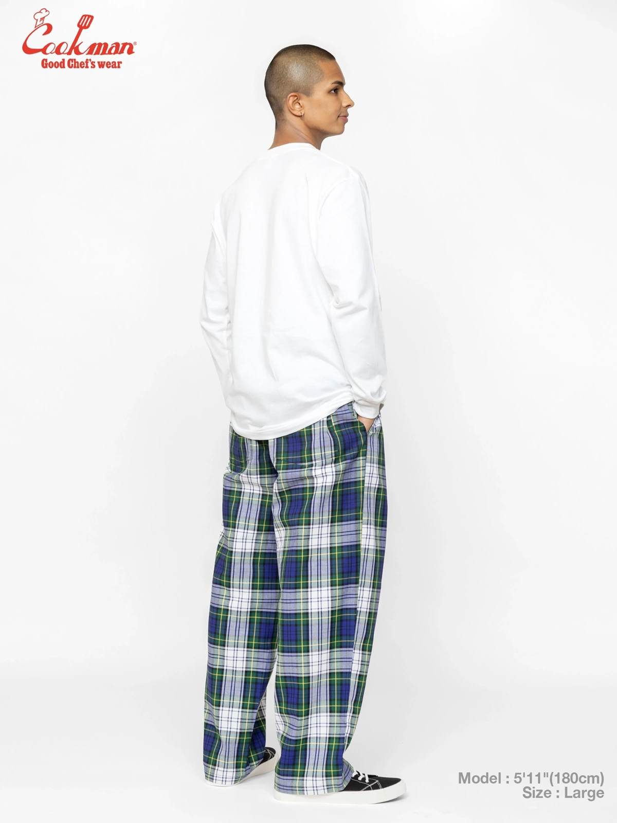 �����եѥ�� Chef Pants High-Wide Dress Gordon Check