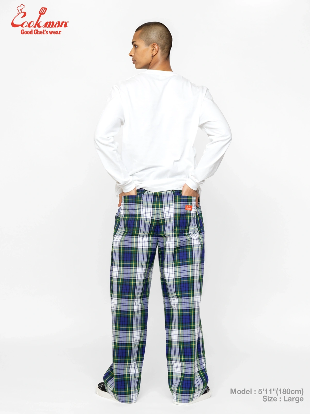 �����եѥ�� Chef Pants High-Wide Dress Gordon Check