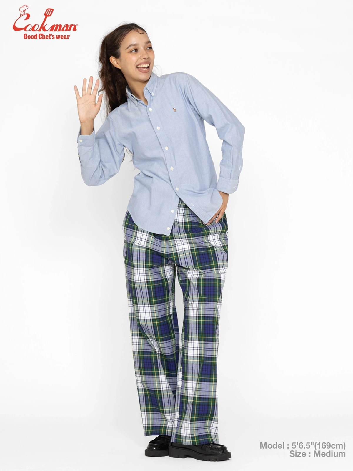�����եѥ�� Chef Pants High-Wide Dress Gordon Check