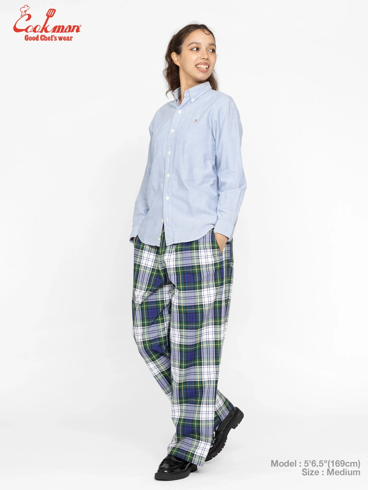 �����եѥ�� Chef Pants High-Wide Dress Gordon Check