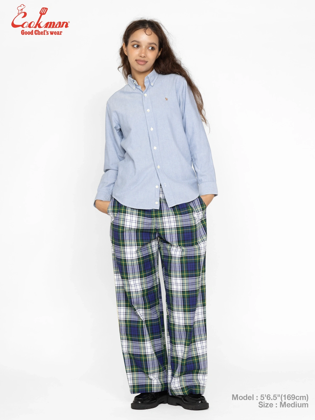 �����եѥ�� Chef Pants High-Wide Dress Gordon Check