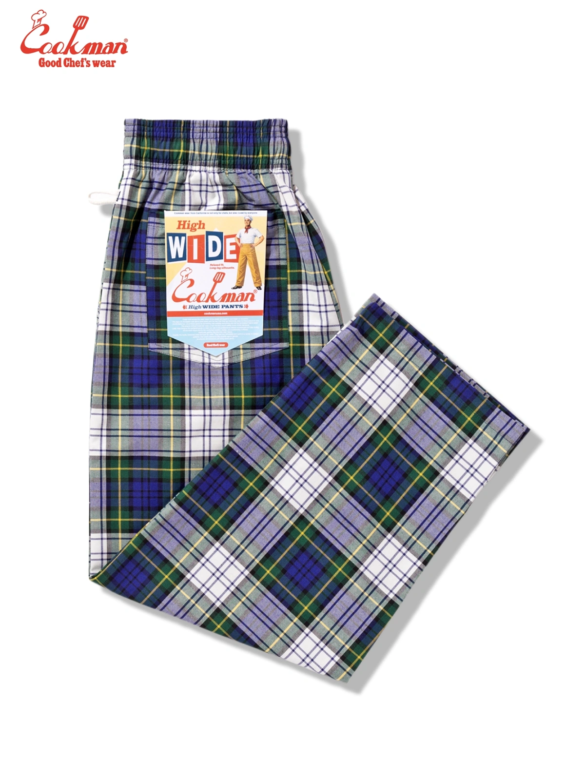 �����եѥ�� Chef Pants High-Wide Dress Gordon Check