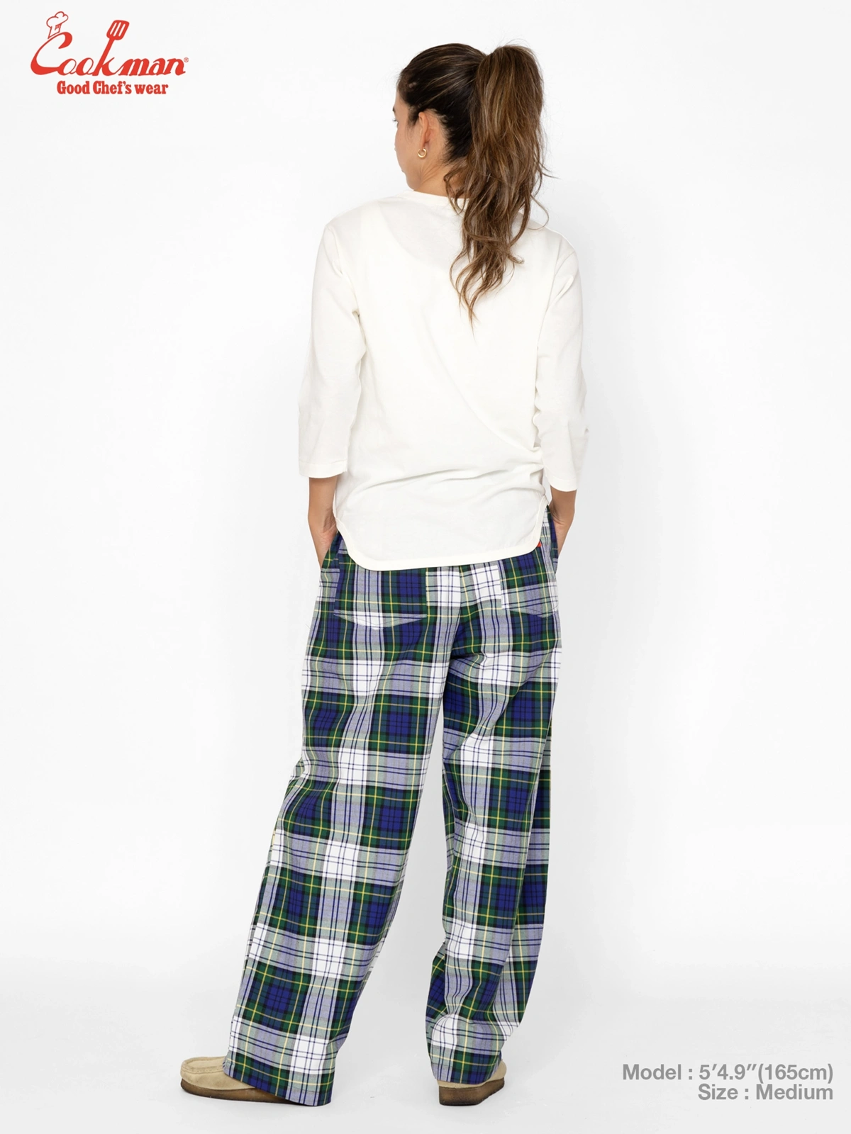 �����եѥ�� Chef Pants High-Wide Dress Gordon Check