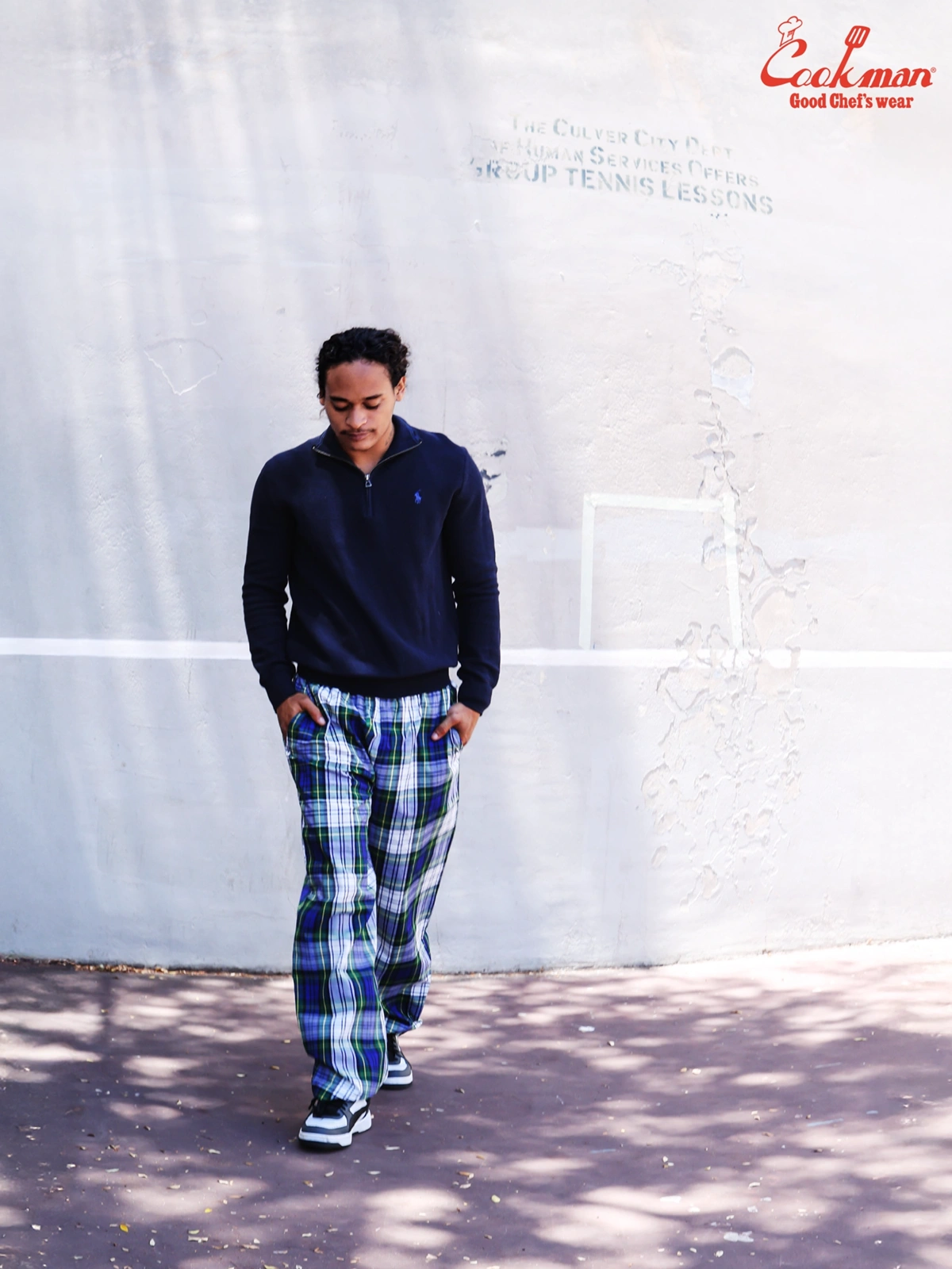 �����եѥ�� Chef Pants High-Wide Dress Gordon Check