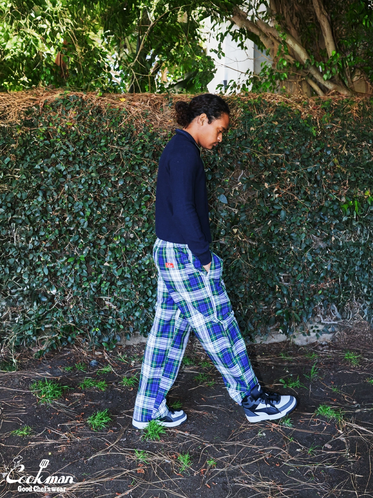 �����եѥ�� Chef Pants High-Wide Dress Gordon Check
