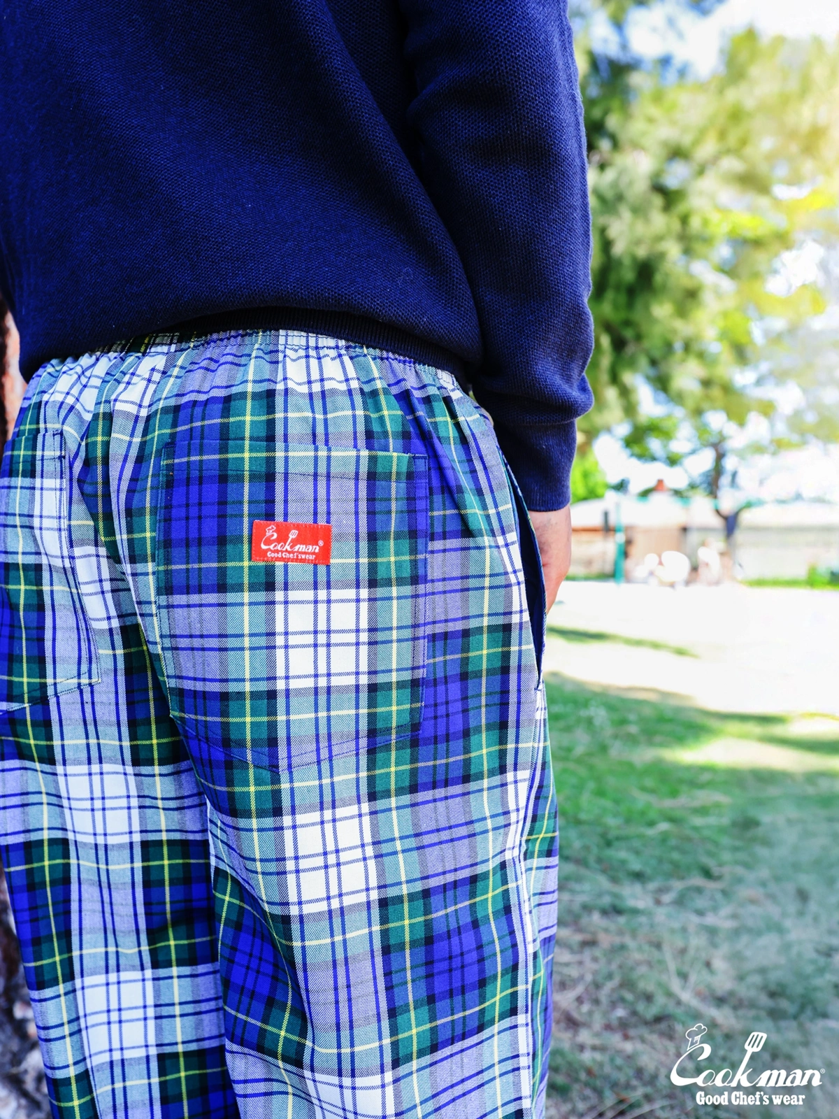 �����եѥ�� Chef Pants High-Wide Dress Gordon Check