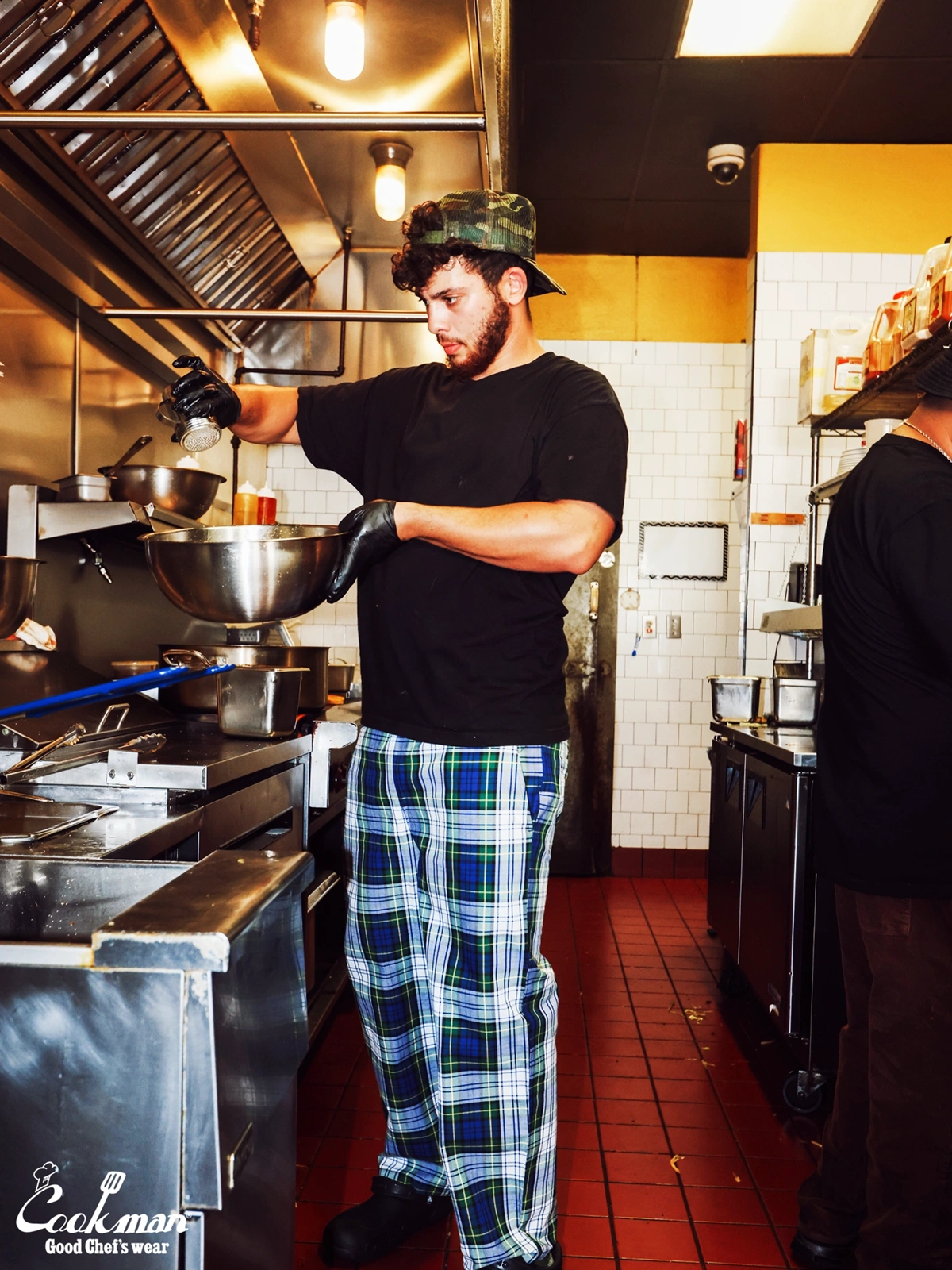 �����եѥ�� Chef Pants High-Wide Dress Gordon Check