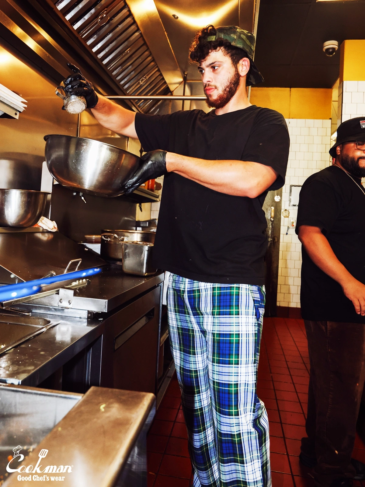 �����եѥ�� Chef Pants High-Wide Dress Gordon Check