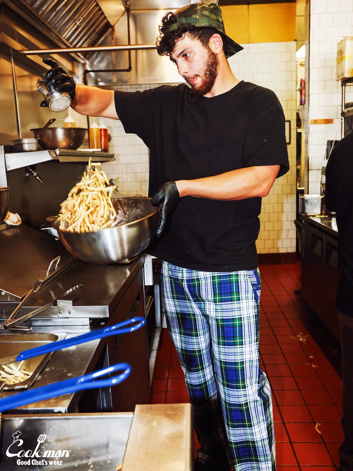 �����եѥ�� Chef Pants High-Wide Dress Gordon Check