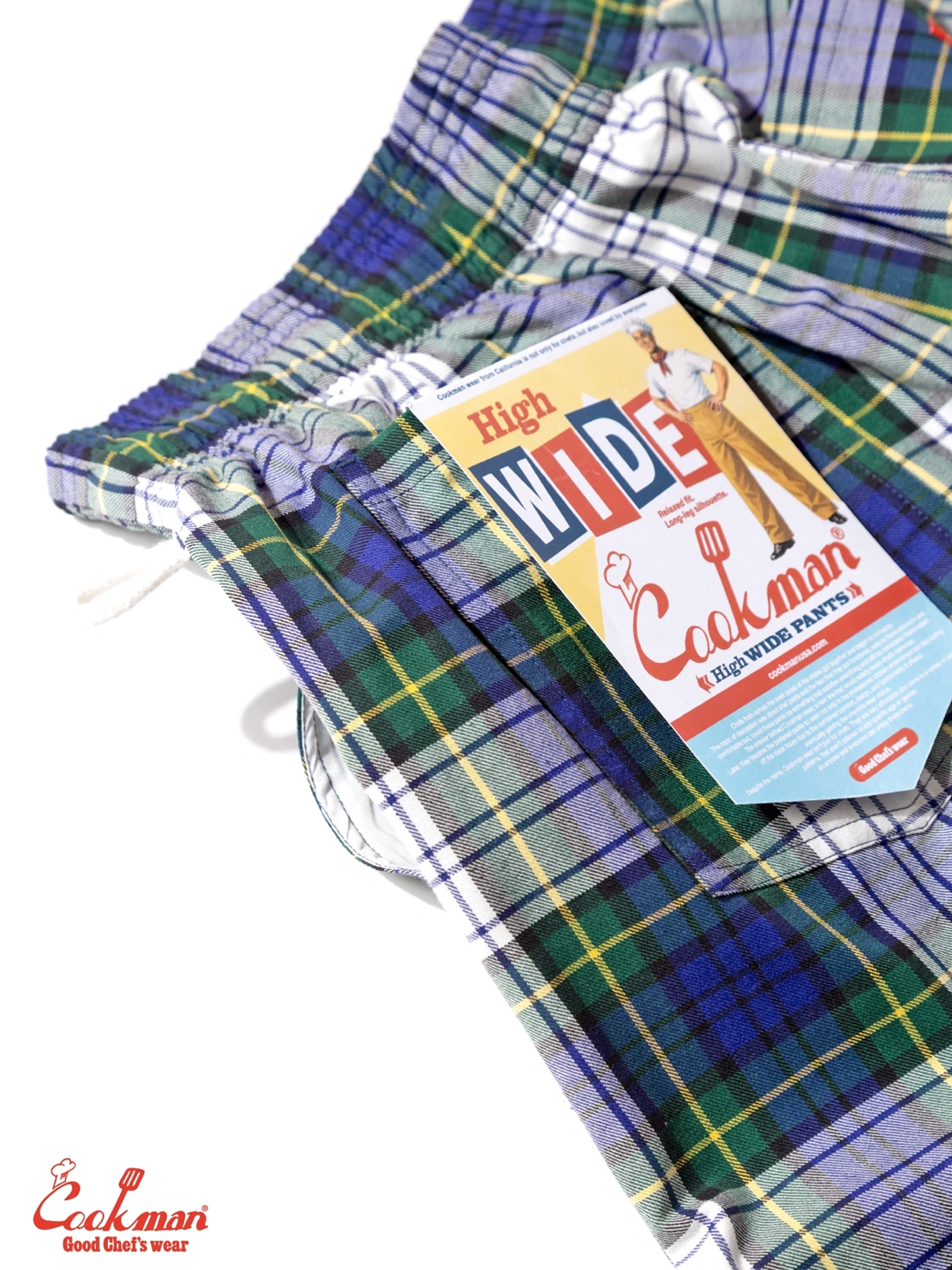 �����եѥ�� Chef Pants High-Wide Dress Gordon Check