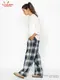 �����եѥ�� Chef Pants High-Wide Dress Gordon Check