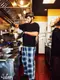 �����եѥ�� Chef Pants High-Wide Dress Gordon Check