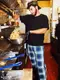 �����եѥ�� Chef Pants High-Wide Dress Gordon Check