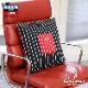 å󥫥С Cushion Pocket Cover Reversible Stripe Black & Red