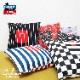 å󥫥С Cushion Pocket Cover Reversible Stripe Black & Red