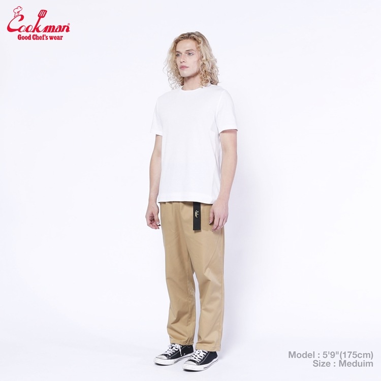 եѥ Chef Pants Semiwide Black Belt Peanuts 