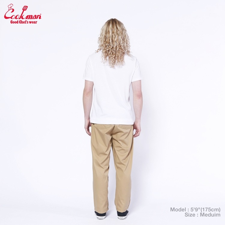 եѥ Chef Pants Semiwide Black Belt Peanuts 