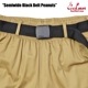 եѥ Chef Pants Semiwide Black Belt Peanuts 