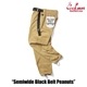 եѥ Chef Pants Semiwide Black Belt Peanuts 