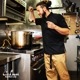 եѥ Chef Pants Semiwide Black Belt Peanuts 