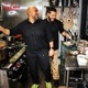 եѥ Chef Pants Semiwide Black Belt Peanuts 