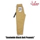 եѥ Chef Pants Semiwide Black Belt Peanuts 