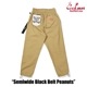եѥ Chef Pants Semiwide Black Belt Peanuts 