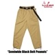 եѥ Chef Pants Semiwide Black Belt Peanuts 
