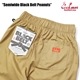 եѥ Chef Pants Semiwide Black Belt Peanuts 