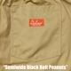 եѥ Chef Pants Semiwide Black Belt Peanuts 