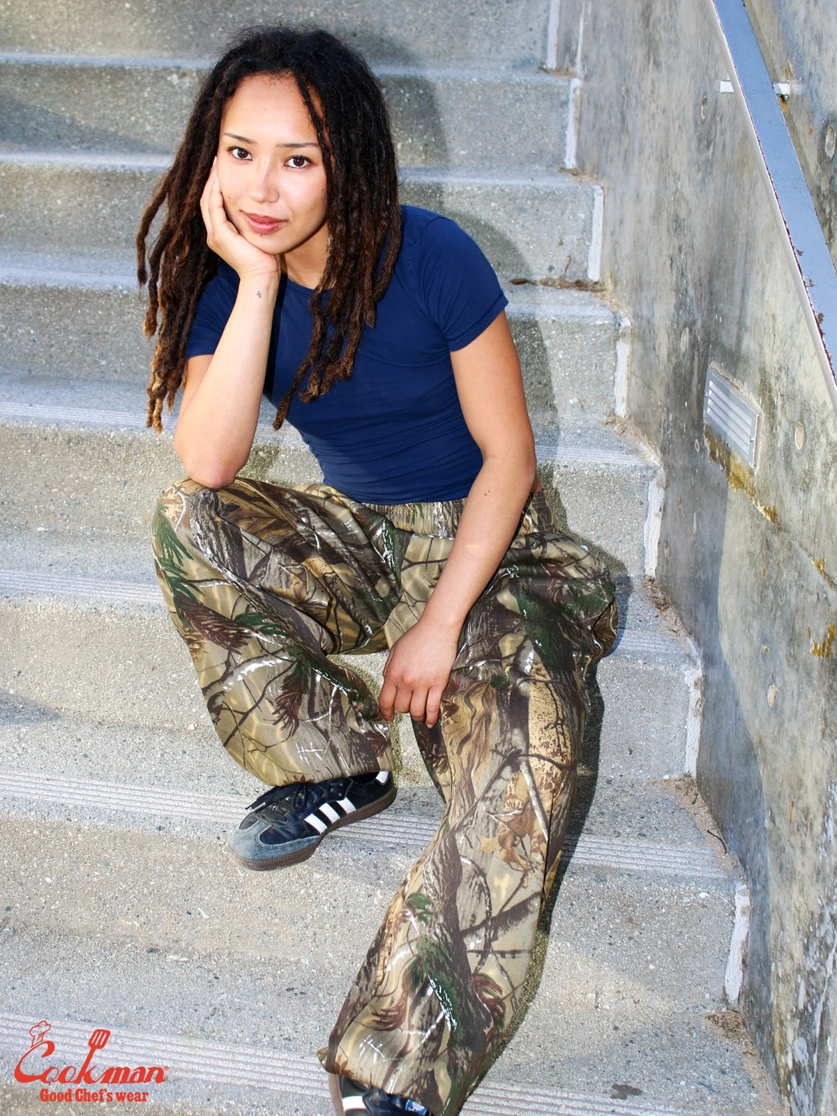 �����եѥ�� Chef Pants SemiwideTimber Camo