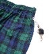 եѥ Chef Pants Short Black Watch Check