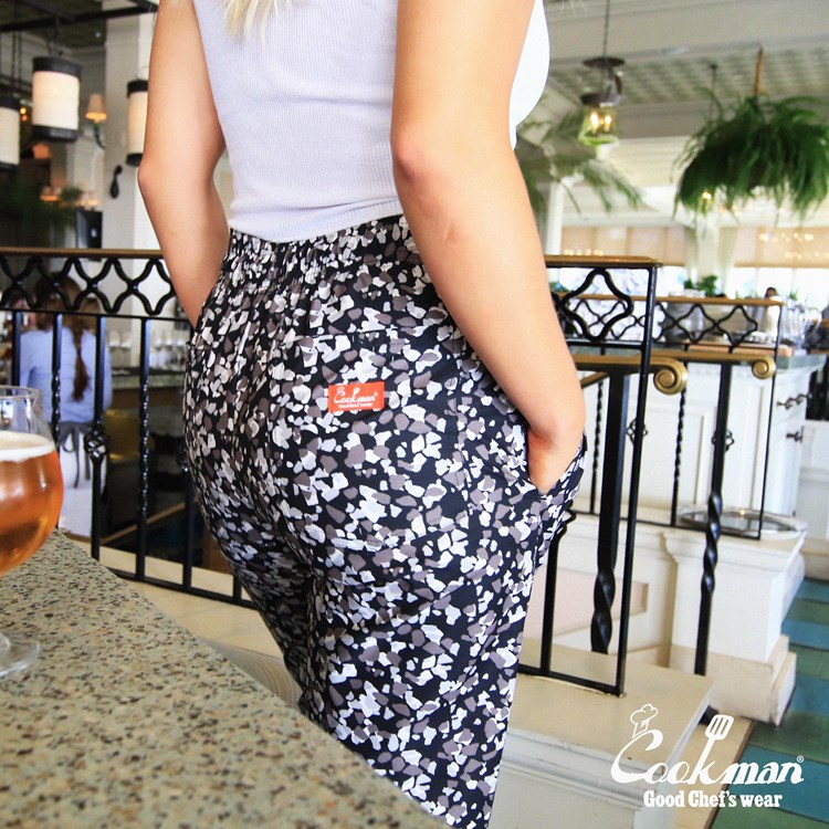 եѥ Chef Pants Terrazzo Black