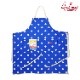 �磻�ɥݥ��åȥ��ץ��� Wide Pocket Apron Dots Blue
