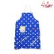 �磻�ɥݥ��åȥ��ץ��� Wide Pocket Apron Dots Blue