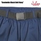 եѥ Chef Pants Semiwide Black Belt Navy 
