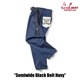 եѥ Chef Pants Semiwide Black Belt Navy 