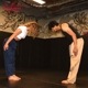 եѥ Chef Pants Semiwide Black Belt Navy 