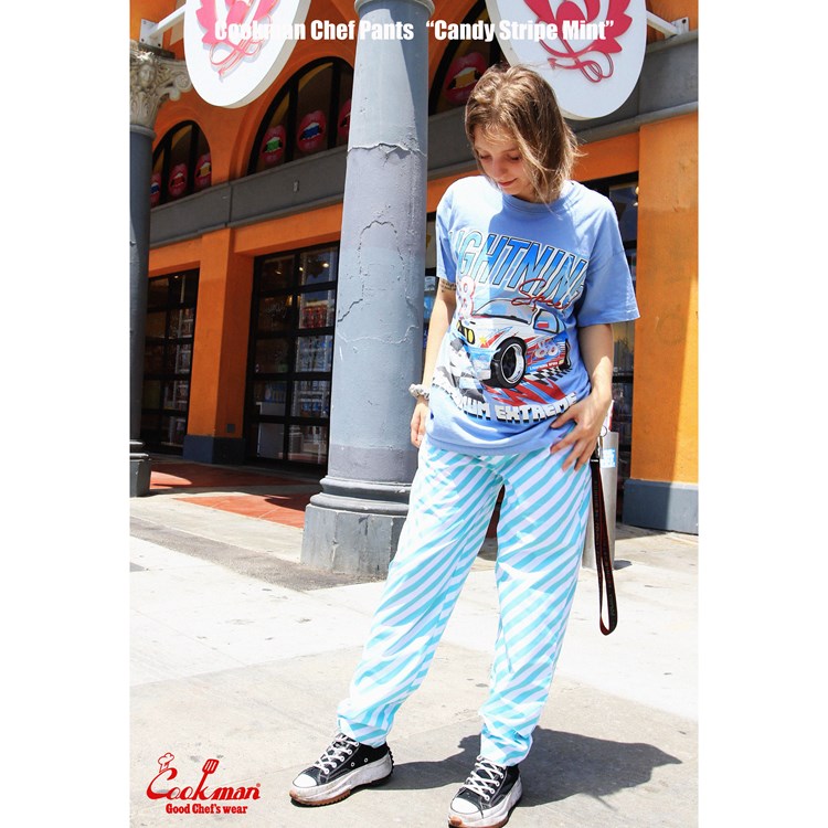 եѥ Chef Pants Candy Stripe Mint