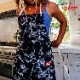 �磻�ɥݥ��åȥ��ץ��� Wide Pocket Apron Marble Black