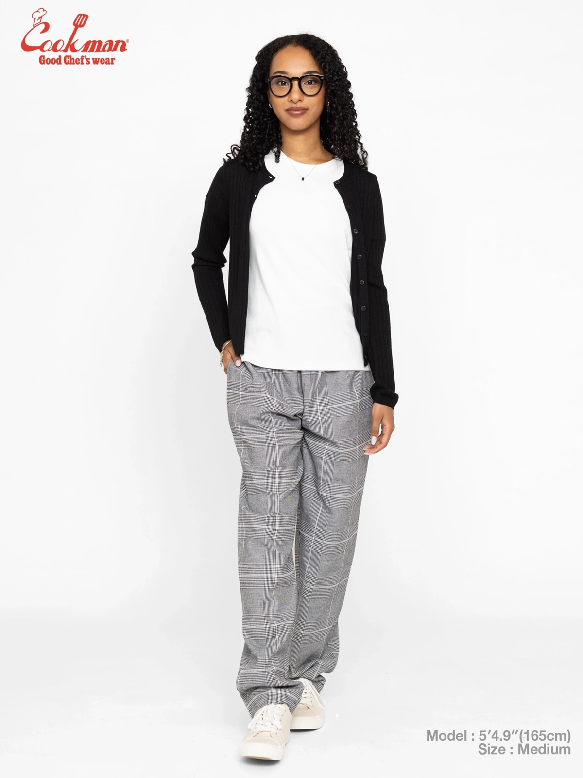 �����եѥ�� Chef Pants Glen Check Black
